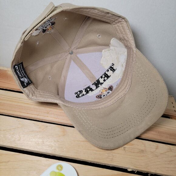 Texas Outlaw Ballcap Embroidered Tan - NEW - Picture 8 of 9
